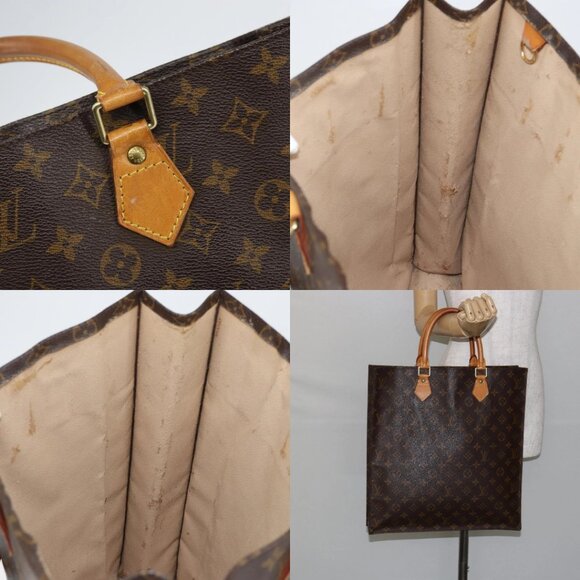 LOUIS VUITTON Monogram Sac Plat Hand Bag M51140 LV Auth 142812 - Picture 14 of 14